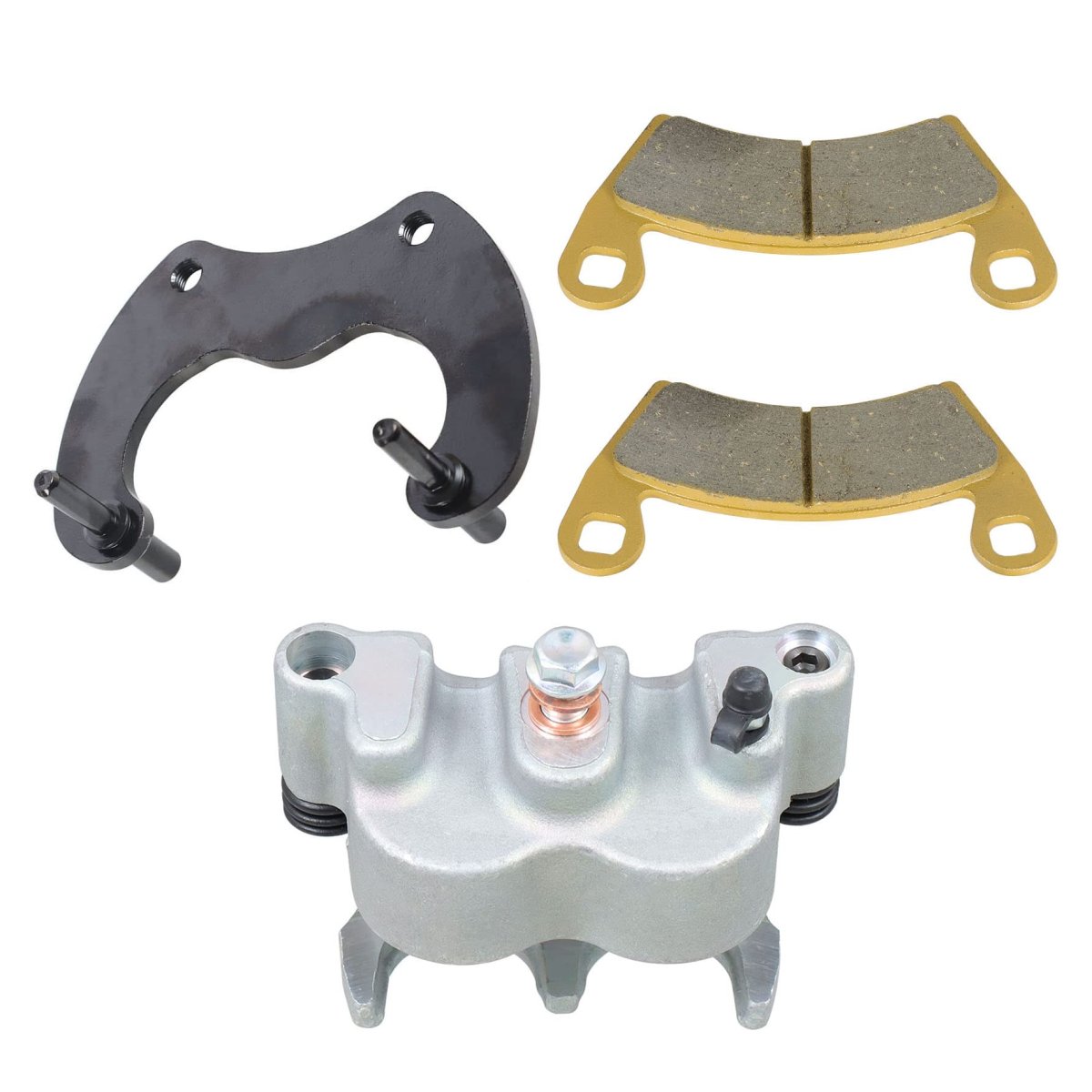 Rear Left Brake Caliper With Pads And Mounting Bracket For 2014 2015 2016 2017 Polaris Rzr Xp 1000
