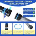 Dust Collection Hose Tpe Material 20ft Flexible Vacuum Kit With 6 Connectors For Power Tools And Workshop Use