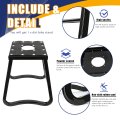 Universal Dirt Bike Stand For Motorcycle 16 5 In Maintenance Storage Lift Hoist Tool Jack Panel Black Aluminum