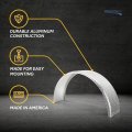 Recpro Trailer Round Aluminum Fender Diamond And Smooth Design Diamond Plate 8 X 34 17