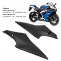 Qiilu Tank Side Fairing Panel 2pcs Gas Left Right Replacement For Suzuki Gsxa R 600 750 2006a 2007 Black