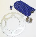 Blue Chain Sprocket Set For 2005-2014 Yamaha Tt-r230 230 12 49 110l
