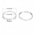 X Autohaux 4pcs Od 74 1mm To Id 67 Aluminium Alloy Car Hub Centric Rings Wheel Bore Center Spacer
