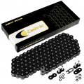 Caltric O-ring Drive Chain For Polaris Trail Boss 250 1988 1989 1995-2000 Black