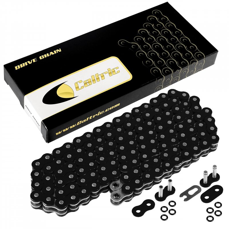 Caltric O-ring Drive Chain For Polaris Trail Boss 250 1988 1989 1995-2000 Black
