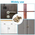 Uxcell Rotate Bolt Latch Zinc Alloy Security Door Lock Gate Latches Nail-free For Cabinet Furniture Bathroom Window 1 7x1 2