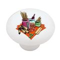 Pasta Picnic Decorative High Gloss Ceramic Drawer Knob 