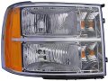 Right Passenger Side Headlight Assembly For 2007-2013 Gmc Sierra 1500 