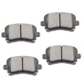 Rear D1108 Ceramic 4pcs W Hardware Disc Brake Pad Set 
