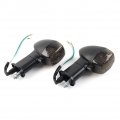 Lirun 2pcs Motorcycle Rear Turn Signals Indicator Light For Kawasaki Ninja Zx6r Zx7r Zx9r Zx12r Zzr600 500r Black