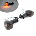 Lirun 2pcs Motorcycle Rear Turn Signals Indicator Light For Kawasaki Ninja Zx6r Zx7r Zx9r Zx12r Zzr600 500r Black
