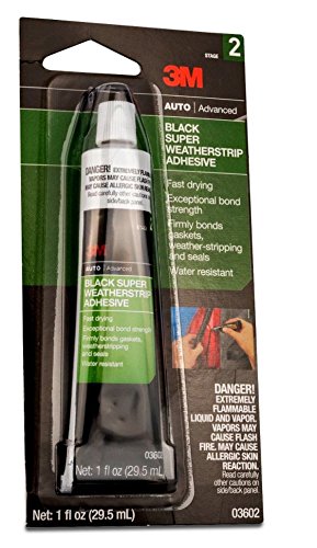 3m 03602 Black Super Weatherstrip Adhesive 1 Oz Tube