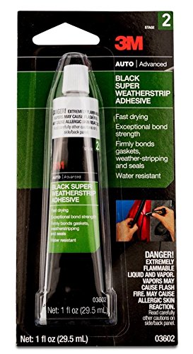 3m 03602 Black Super Weatherstrip Adhesive 1 Oz Tube