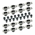 Sold As A Set Of 16 Small Block Stainless Roller Rockers Arms 1 6 Ratio 3 8 Chevy 327 350 400 