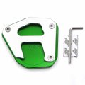 Httmt- Green Extension Kickstand Side Stand Foot Pad Compatible With Kawasaki Klr 650 2008-2019 P N Gzsp-jd-030
