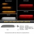 Vipmotoz 4in1 Led Rear Drl Reverse Brake Turn Signal Lights Lamps Compatible With 2012-2016 Fiat 500 Sport Clear Lens Chrome