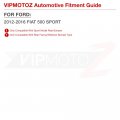 Vipmotoz 4in1 Led Rear Drl Reverse Brake Turn Signal Lights Lamps Compatible With 2012-2016 Fiat 500 Sport Clear Lens Chrome