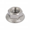 Uxcell 4pcs M10x1 5mm Pitch Metric Thread 304 Stainless Steel Left Hand Hex Flange Nut