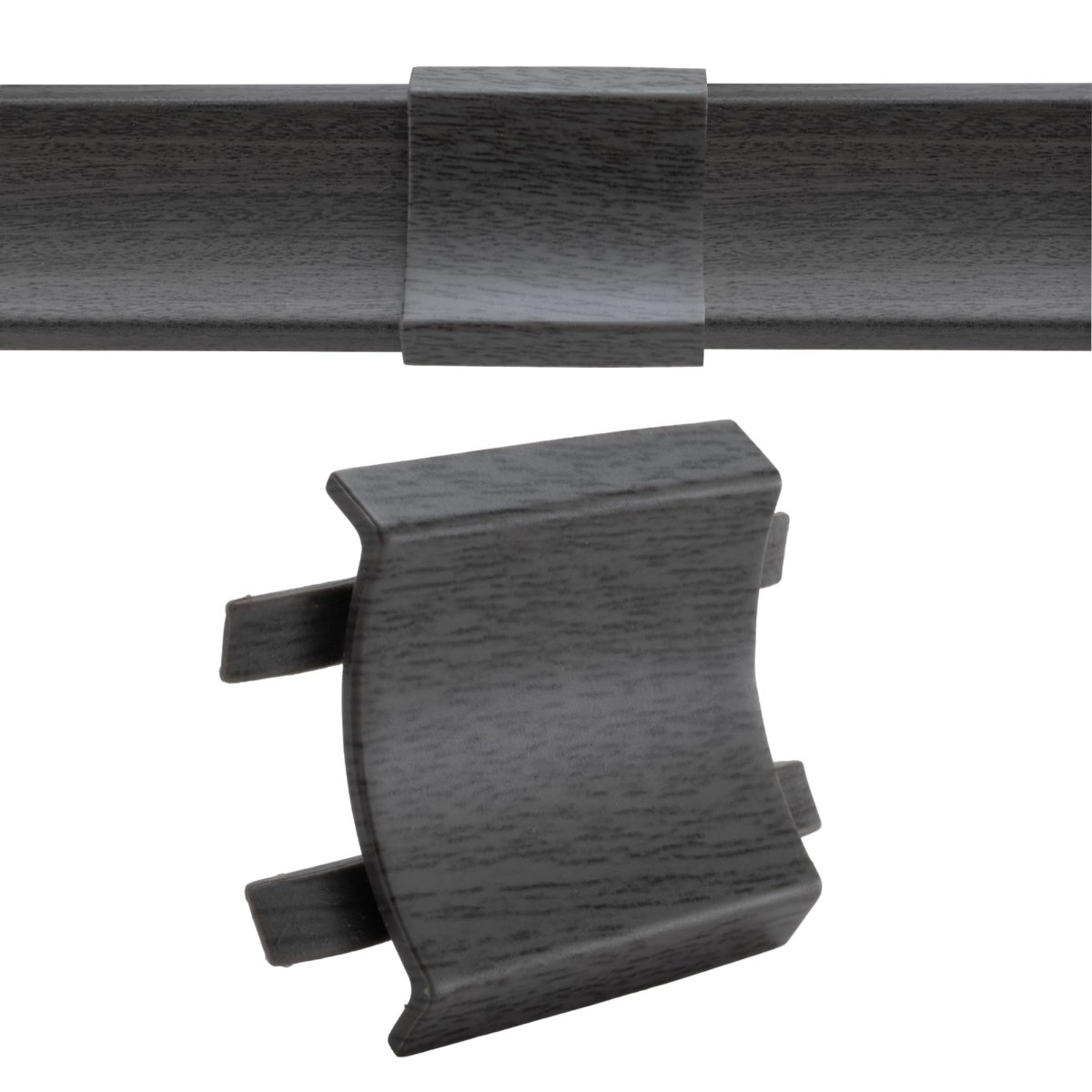 86 In Mocha Crown Molding Cap And Base Snap Together Kit 2 Pack Rp-crwnmold-kt Extruded Pvc For Rvs
