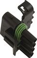 50-340 Weather Pack Sealed Electrical Connector 4 Pin Female Plastic Black 