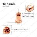 Plasma Cutting Electrode 52582 Tip Nozzle 0 9mm Diameter 51312 For Pt60 Ipt-60 Ipt60 Pk20