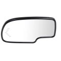 Driver Side Mirror Glass For Gmc Sierra 1500 Hd 2003 And 2007 Classic Heated With Backing Plate In Signal Light Non Towing