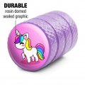 Cute Kawaii Rainbow Unicorn Chibi Motorcycle Bicycle Bike Tire Rim Wheel Aluminum Valve Stem Caps