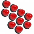 3 5 Inch 16 Led Red Round Beehive Cone Trailer Side Marker Clearance Lights Diodes Submersible 12v Rear Tracking Replacement 