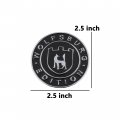 1pc 2 5in Wolfsburg Circle Edition Emblem 3d Raised Tailgate Badge Personalise Decal Car Side Sticker Black White