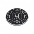 1pc 2 5in Wolfsburg Circle Edition Emblem 3d Raised Tailgate Badge Personalise Decal Car Side Sticker Black White