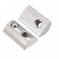 Roll-in Spring M5 T Nut Roll Ball Elastic Nuts For 4040 Series Aluminum Extrusion Profile Suitable With 8mm Groove Depth Pack 