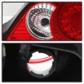 Acanii For 2002 2003 2004 Acura Rsx Dc5 Red Clear Led Tail Lights Brake Lamps Replacement Driver Passenger Side