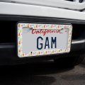 Classy Cocktails Happy Hour Drinks Pattern License Plate Tag Frame