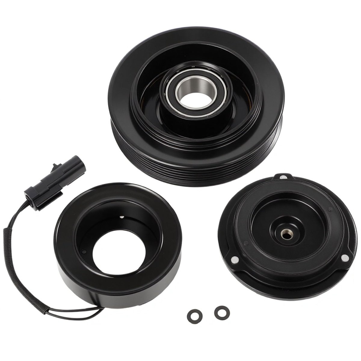Ac Clutch Kit For Jeep Wrangler Tj 2 4l 2003 2006 Fits 10s17c Compressor Includes Pulley Bearing Hub Plate And Electromagnetic