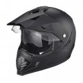 Ahr Full Face Motorcycle Helmet Matte Black Dual Sport With Sun Visor For Offroad Bike Motocross Atv Large 