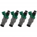Aintier 23250-110 Engine Fuel Injectors Set Compatible With 1996-1999 For Toyota Paseo 1 5l 1995-1998 Tercel 1 4pcs 2 Holes