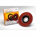 3m Flap Disc 967a 40 Grit Ceramic Precision Shaped Grain Type 27 Angle Grinder Metal Grinding 4 5 X 7 8 Arbor Hole 86855