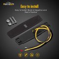 Partsam 10pcs 3 8 Smoked Thin Line Trailer Led Side Marker Clearance Lights 6 Surface Mount Amber Red For Utility Truck Rv
