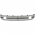 Hecasa Lower Bumper Grille W Fog Light Bezel Compatible With 2001-2005 Volkswagen New Beetle Replacement For Vw1036104
