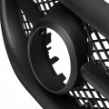 Hecasa Lower Bumper Grille W Fog Light Bezel Compatible With 2001-2005 Volkswagen New Beetle Replacement For Vw1036104