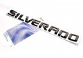 Yoaoo 1x Oem Black Silverado Emblem Badge Nameplate Letter 3d Replacement For 1500 2500hd 3500hd Glossy