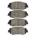 Front Brake Pads For Toyota Venza 2021 2022 2023 2024 4000 Hybridynamic Series Mechanical Wear Sensor 55 7mm 2 19in Height 142 