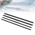 Black Car Door Window Weatherstrip Decorative Leakproof Windproof For D21 Series 1985 To 1997