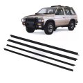 Black Car Door Window Weatherstrip Decorative Leakproof Windproof For D21 Series 1985 To 1997