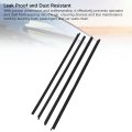Black Car Door Window Weatherstrip Decorative Leakproof Windproof For D21 Series 1985 To 1997