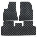 Floor Mats Carpet For Tesla Model 3 2017 20 3 Piece Set Black Velour And Plastic Interior Front Rear Rows 