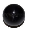 8x1 25mm Black Round Ball Shift Knob With Carbon Fiber Ring Billet Aluminum Manual Automatic Transmission Stick Selector 