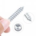Uxcell M8x25mm Hanger Bolts Double Head Dowel Screw For Wood Furniture 40pcs
