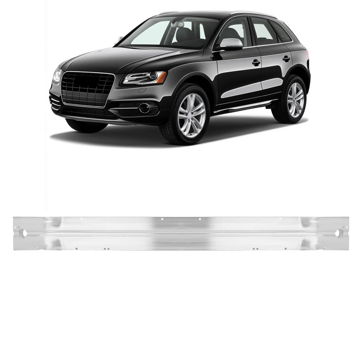 Front Bumper Reinforcement For 2009-2017 Audi Q5 Base Hybrid Prestige Sq5 Dynamic Edition W O Adaptive Cruise Control Parking