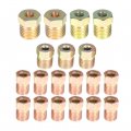 Wflnhb 25 Ft 1 4 And 3 16 Zinc-coated Brake Line Tubing Kit With Fittings